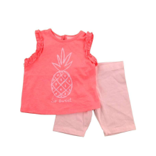 F&F F&amp;F kislány ananász mintás rózsaszín-fehér ruhaszett - 68 gyerek ruha szett