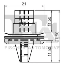 FA1 Patent, dísz-/védőléc 11-40151.5 autóalkatrész