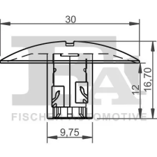 FA1 Patent, dísz-/védőléc 21-10032.5 autóalkatrész