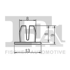 FA1 Patent, dísz-/védőléc 21-60007.5 autóalkatrész