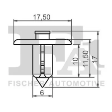 FA1 Patent, dísz-/védőléc 22-30002.5 autóalkatrész