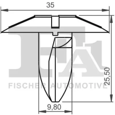 FA1 Patent, dísz-/védőléc 22-40047.5 autóalkatrész