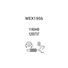 FA1 rugalmas cső kipufogó rendszer 200mm,erősítéssel kipufogó alkatrész