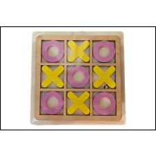  Fa Amőba / Tic Tac Toe / IX-OX ( sárga - rózsaszín ) fajáték