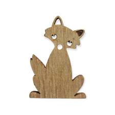  Fa dekor róka 5 cm dekorációs kellék