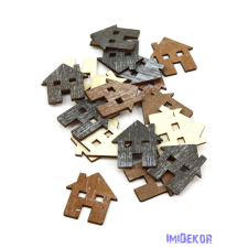  Fa dekor színes házikó 20db/csomag dekorációs kellék