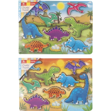 Fa dinoszauruszos kirakós játék gyerekeknek fajáték