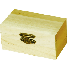  Fa doboz mini kincsesláda 9 cm x 4,7cm x 5,5cm dekorálható tárgy
