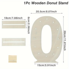  Fa édesség, fánk tartó állvány konyhai eszköz