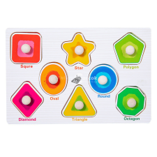 Fa fejlesztő puzzle játék - Formák puzzle, kirakós