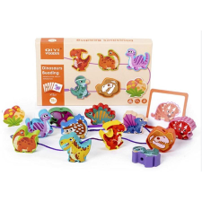  Fa fűzőcskés fejlesztőjáték, mintakövetési lehetőséggel (Qiyi) - Dinoszauruszok egyéb bébijáték