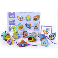  Fa fűzőcskés fejlesztőjáték, mintakövetési lehetőséggel  (Qiyi) - Világűr egyéb bébijáték