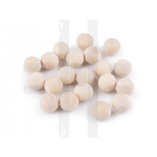  Fa gyöngy lyuk nélkül - 20 db/csomag dekorációs kellék