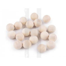  Fa gyöngy lyuk nélkül - 20 db/csomag dekorációs kellék