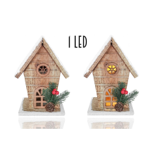  FA HÁZ MAGAS NAT+HÓ+1L 19 karácsonyi dekoráció