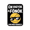  Fa hűtőmágnes, Én vagyok a főnök, van még kérdés?