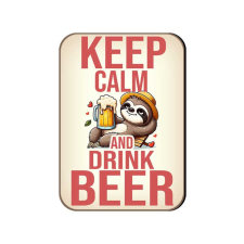 Fa hűtőmágnes, Keep Calm and Drink Beer hűtőmágnes