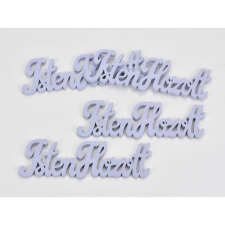  Fa Isten Hozott felirat lila 15cm 4db/csomag dekorációs kellék