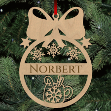  Fa karácsonyfadísz - Egyedi neves - Bögre bögrék, csészék