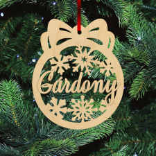  Fa karácsonyfadísz - Gárdony karácsonyfadísz