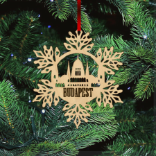  Fa karácsonyfadísz - Hópehely Parlament karácsonyfadísz