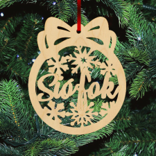  Fa karácsonyfadísz - Siófok karácsonyfadísz