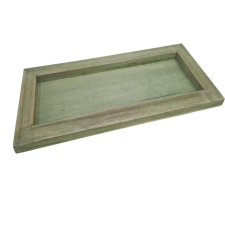  Fa keret zöld 35*15cm dekorációs kellék