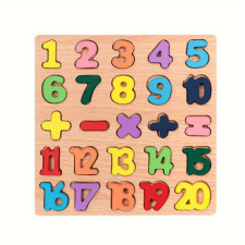  Fa készség fejlesztő puzzle - Számok 1-20 puzzle, kirakós