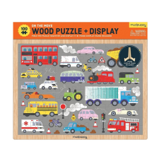 Fa Kirakós Járművek 100 Darabbal és Állvánnyal puzzle, kirakós