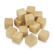  Fa kocka 2cm 15db/csomag dekorációs kellék