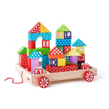 Fa kocka kocsi 35 elemmel puzzle, kirakós