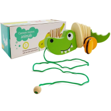  Fa krokodil játék kerekeken tili toli