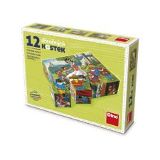  Fa mesekocka 12 db - Hófehérke puzzle, kirakós