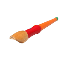 Fa mintás furulya 32 cm narancs-piros játékhangszer