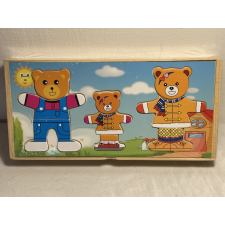  Fa öltöztető játék - Macis (3 részes) kreatív és készségfejlesztő