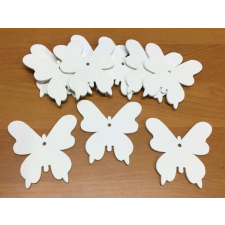  Fa pillangó fehér 7cm 10db/csomag dekorációs kellék