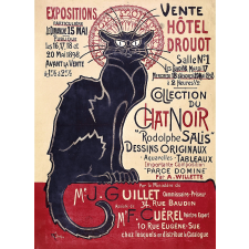 Fa puzzle 200 darabos Fekete Macska Théophile Alexandre Steinlen puzzle, kirakós
