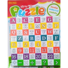 Fa puzzle IQ számok és betűk 24x30 cm puzzle, kirakós