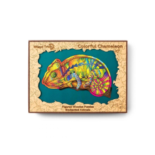 Fa puzzle kaméleon puzzle, kirakós