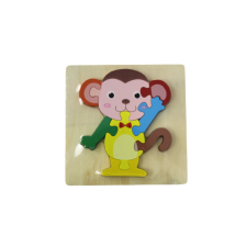  Fa puzzle kirakó - majom puzzle, kirakós