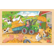 Fa puzzle kis traktor 24 darabos puzzle, kirakós