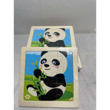  Fa puzzle - panda 9 db-os (11x11x1 cm) puzzle, kirakós