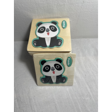  Fa puzzle - panda domború  (11x11x1 cm) kreatív és készségfejlesztő
