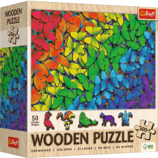 Fa puzzle TREFL Szivárvány pillangók 501 darab puzzle, kirakós
