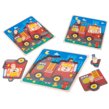 Fa Puzzle - Tűzoltóság készségfejlesztő