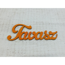 Fa "Tavasz" felirat narancs 15cm dekorációs kellék