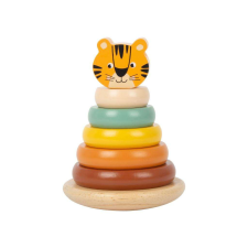  Fa rakodótorony Safari tigris, 7 db készségfejlesztő