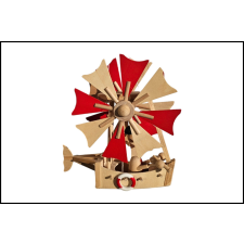  Fa Rugós figura - Léghajó piros fajáték