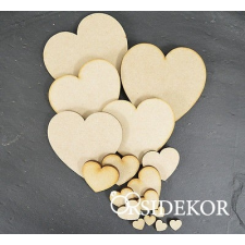  Fa szívecske dekorációs kellék
