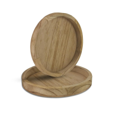  Fa tálca barna 20cm dekorációs kellék